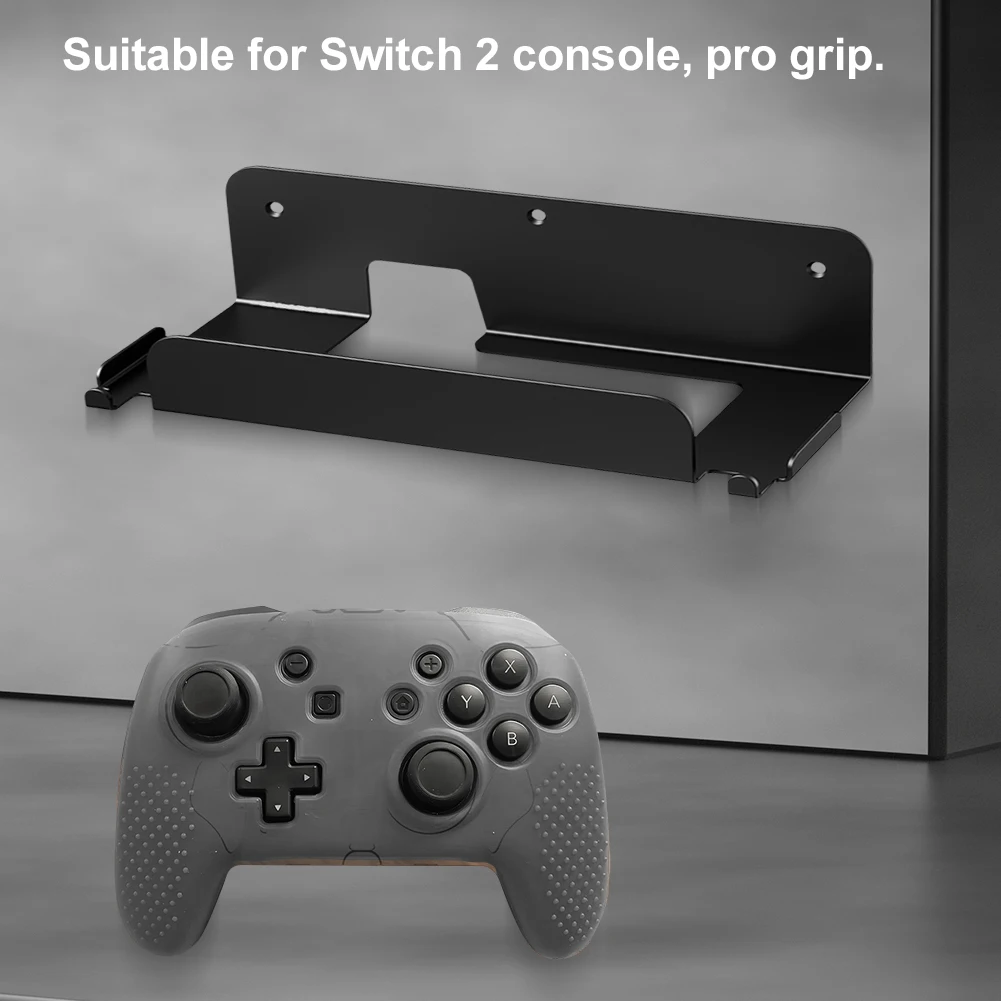 Soporte de consola montado en la pared para Switch 2, estante de almacenamiento para consola de juegos, soporte colgante de pared, accesorios de juego