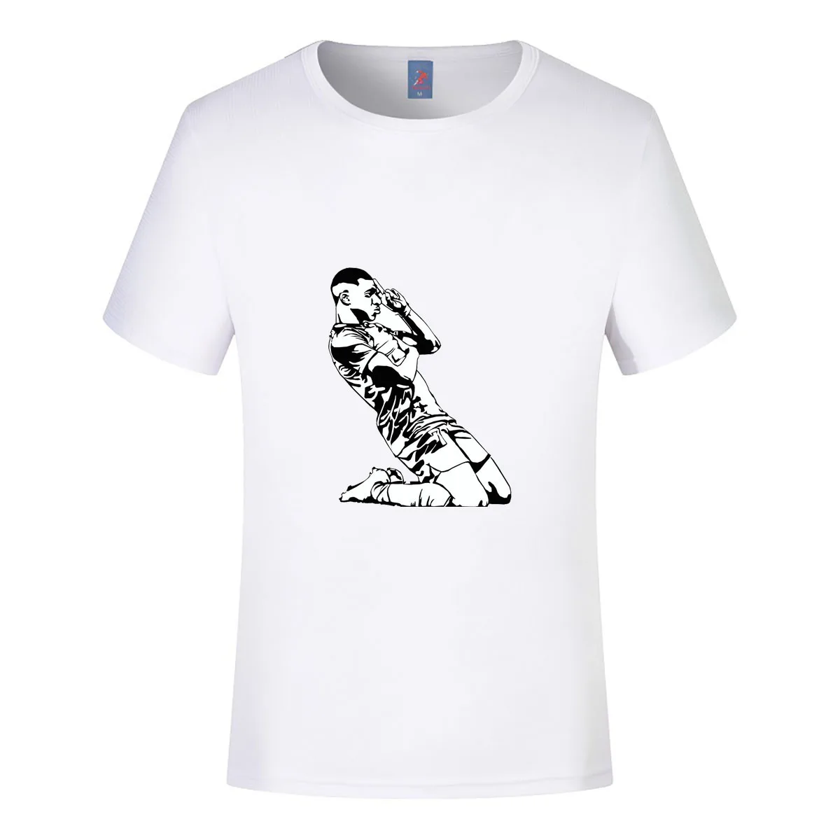 Kylian Mbappé Cotton T-shirt Soccer Star Men Women Summer Fashion Short-sleeved Streetswear Tops