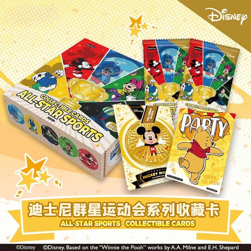 80PCS Disney Mickey Minnie Donald duck Pooh printed card creative Stars Games series peripheral collection card gift wholesale