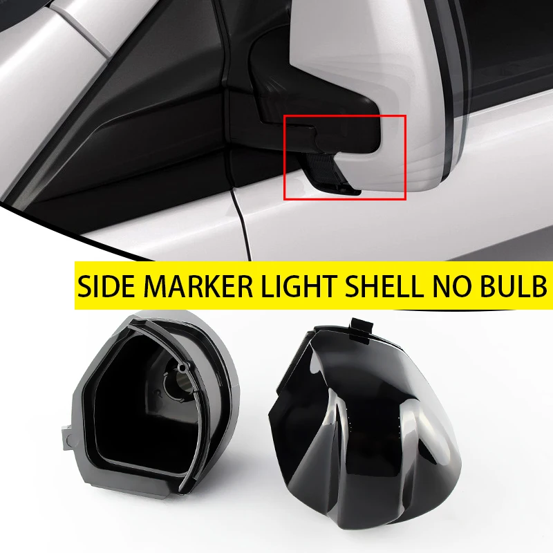 2pcs For Ford Transit Custom 13-19 Tourneo 12-20 Left & Right Side Rearview Mirror Clear Indicator Lens No Light Car Accessories
