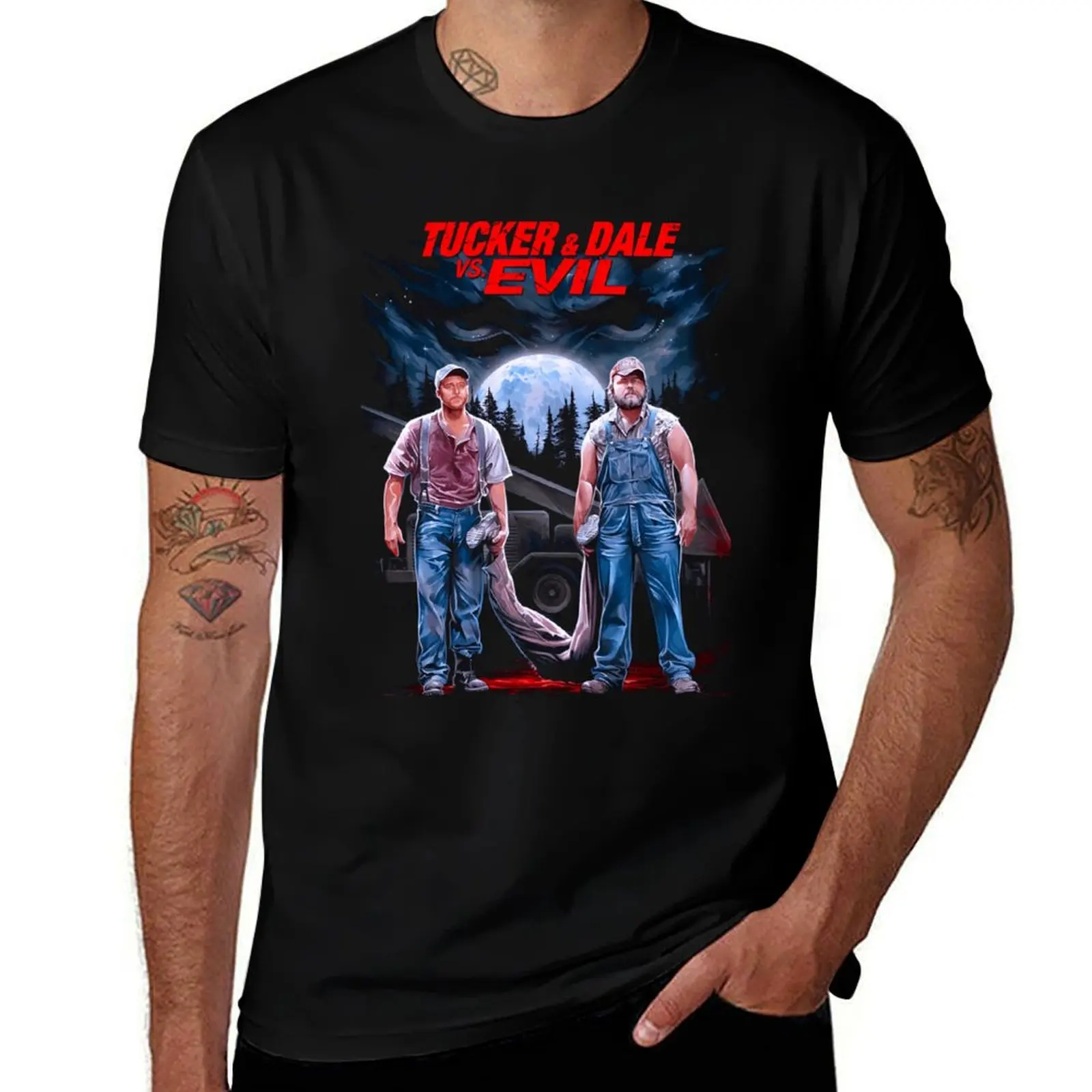 

Tucker And Dale Vs Evil 2010 T-Shirt cheap stuff Short sleeve tee summer tops mens fashion