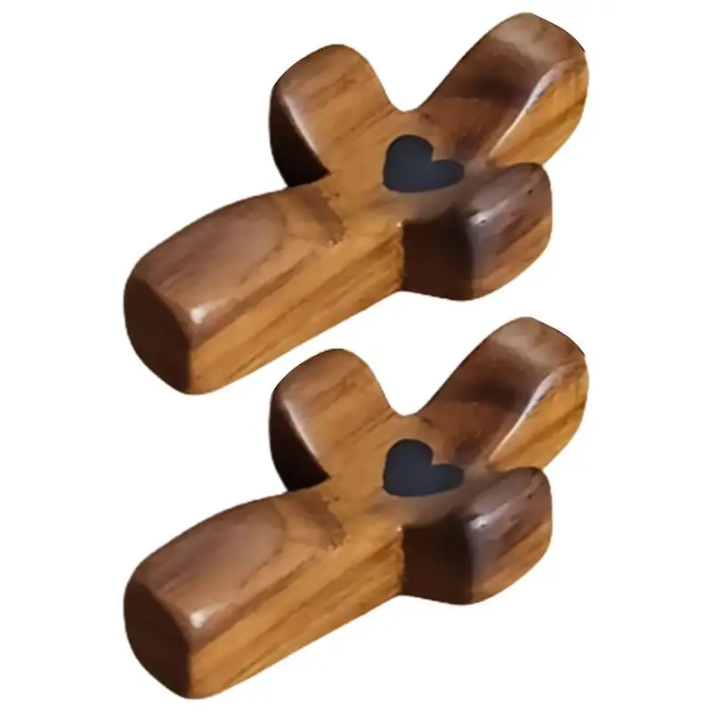 Wood Wall Cross Christian Handheld Comfort Cross Clinging Prayer Clutching Holding Cross For Good Luck for Praying Room Home