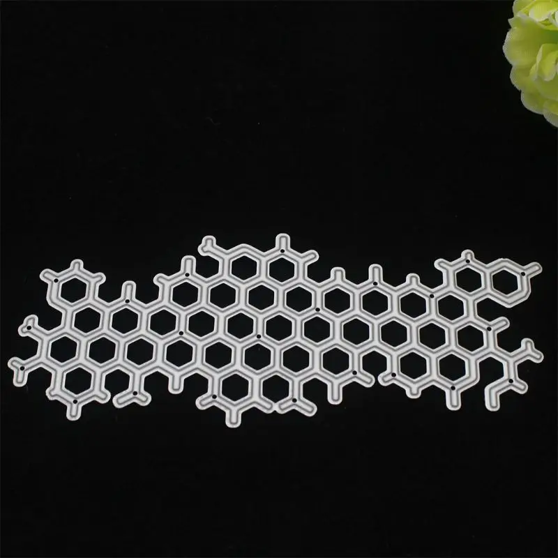 Honeycomb Lace Cutting Die Decorative Carbon Steel Embossing Mould Template