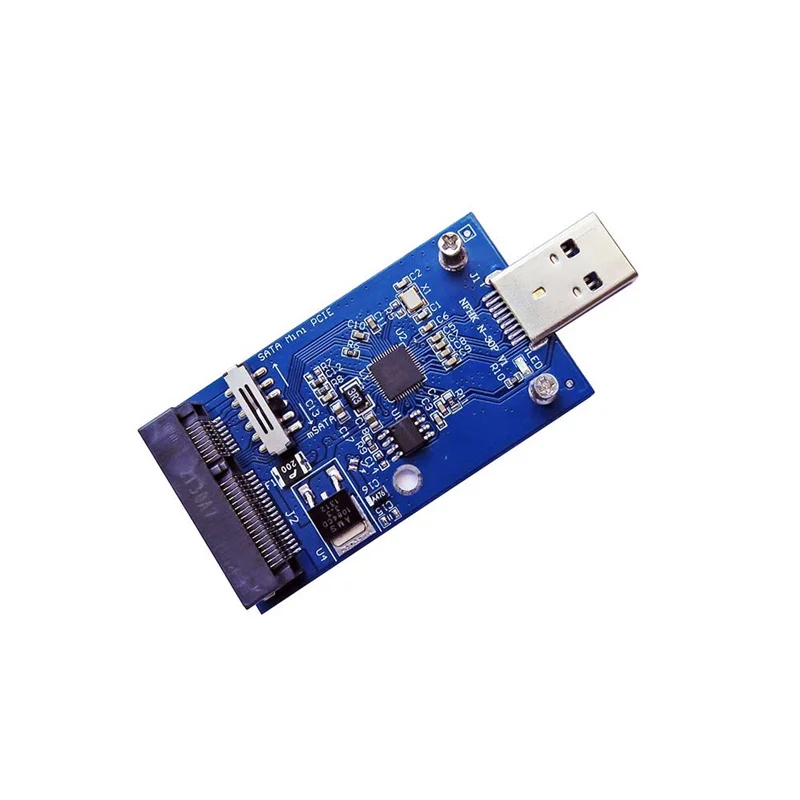 USB 3.0 to mSATA&SATA MINI PCIE SSD Adapter