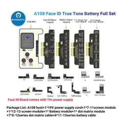 AY A108 Face ID True Tone Battery Programmer per iPhone X - 14 Pro Max Dot Projector problemi Fix No welding Tag-on Flex FPC