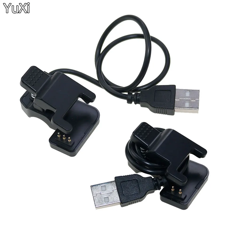 New TW64 68 for Smart Watch Universal USB Charging Cable Charger Clip 2/3 Pins Space between 4/5.5/6 mm Black