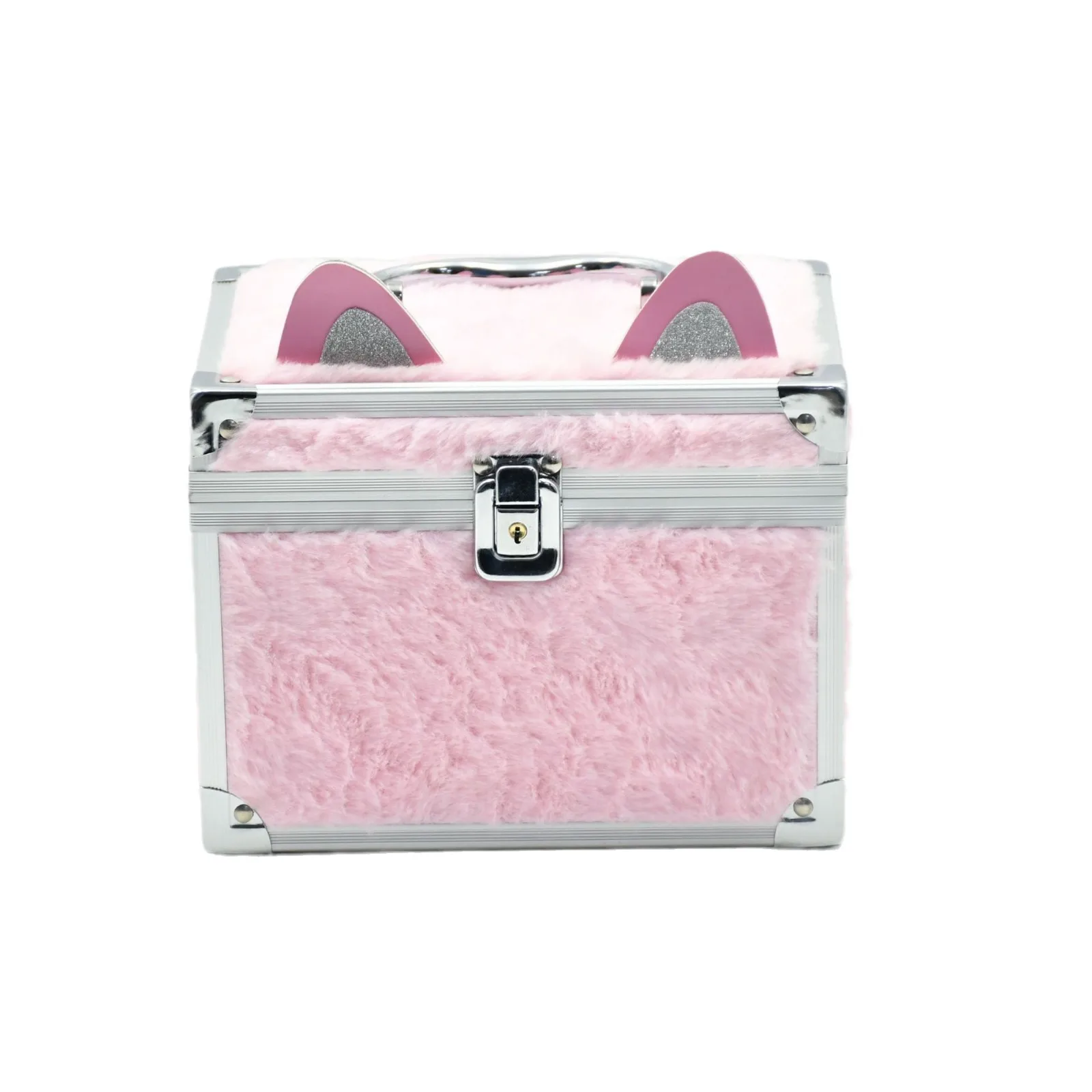 

Ultra-light Wear Jewelry Cosmetic Case Small Cute Aluminum Alloy Suitcase Large Capacity Cosmetic Multifunctional Case