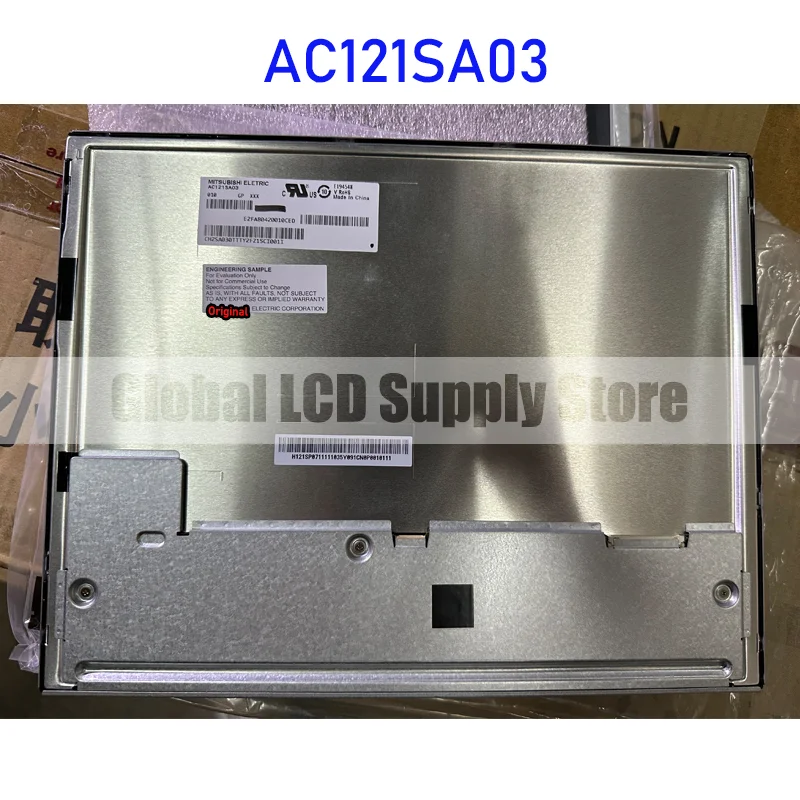 AC121SA03 12.1 Inch LCD Display Screen Panel Original for Mitsubishi 20 Pins Connector Brand New Fast Shipping 100% Tested