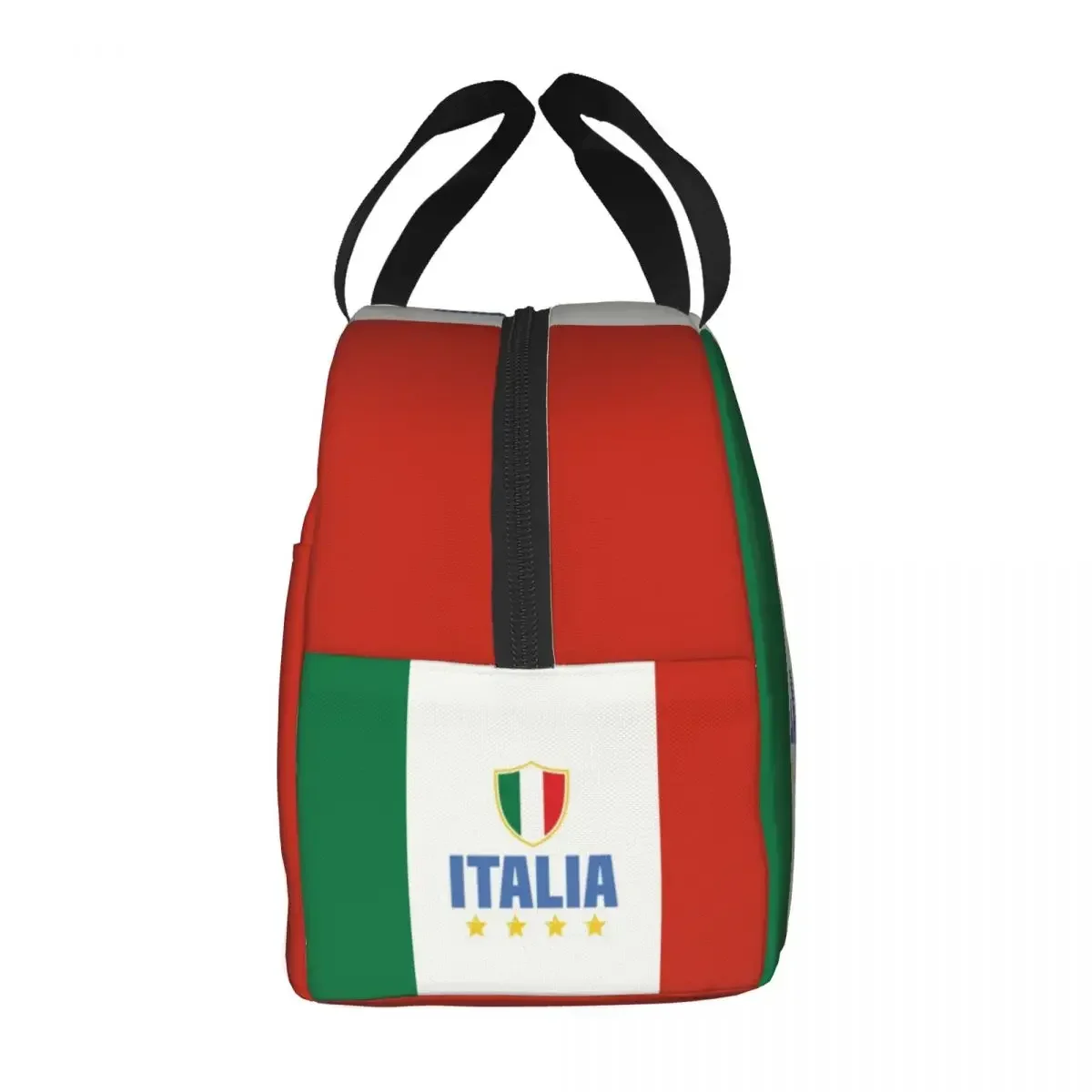 Flag Of Italy Lunch Bag Women Italian Patriotic Resuable Cooler Thermal Insulated Lunch Box for Work School Picnic Food Bags