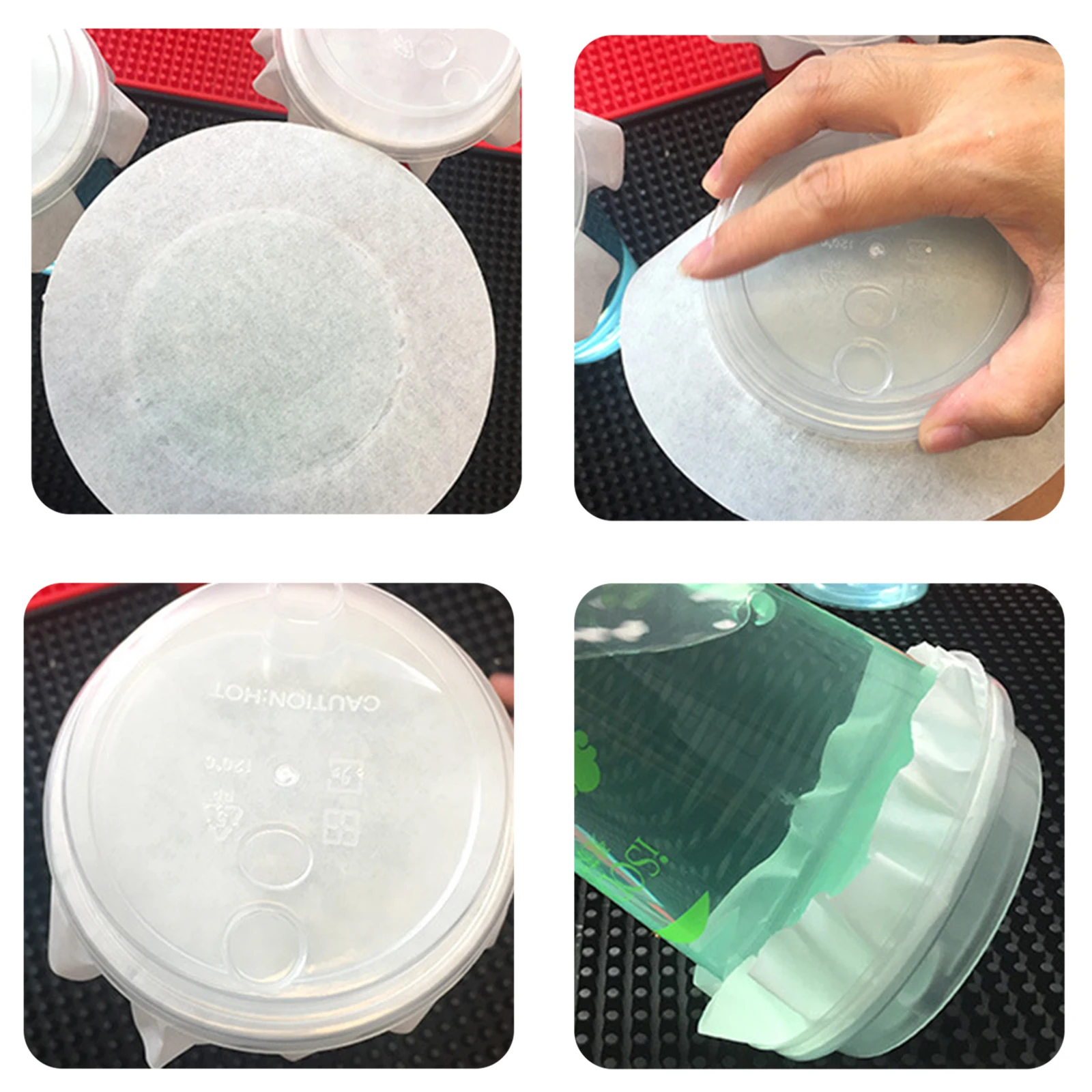 

500 Sheets Leakproof Paper Cup Leaking Papers Coffee Anti-spill Films Waterproof Pads Seal Sealing