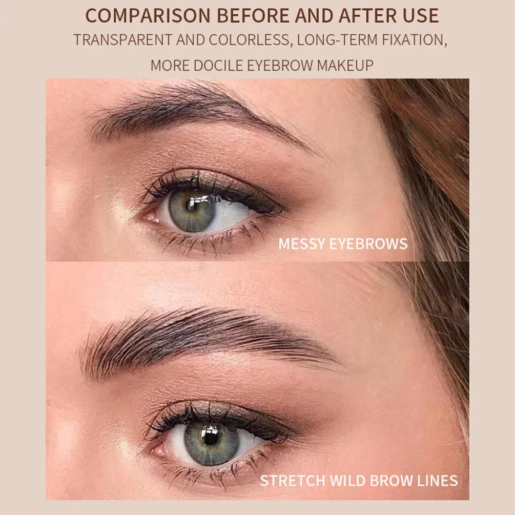 ฉลากส่วนตัวEyebrow Waxโลโก้ที่กําหนดเองกันน้ําเหงื่อDouble Head Browจัดแต่งทรงผมเจลดินสอ 3D Wild Browแต่งหน้าขายส่ง