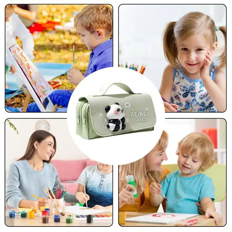كابيبارا-حقيبة أقلام رصاص بسعة كبيرة للفتيات ، حقيبة ماركر ، حقيبة قلم ، حقيبة فيدجيت ، منظم ، صندوق أقلام رصاص جمالي