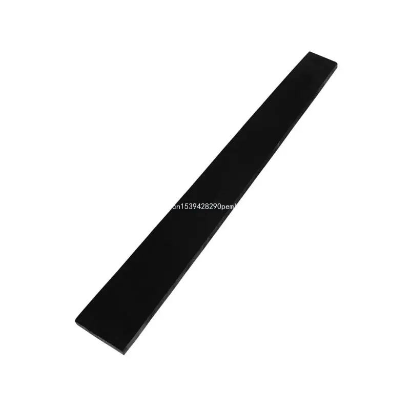 Guitar Ebony Fingerboard Finger Plate Unslotted Blank Ebony Fretboard Parts