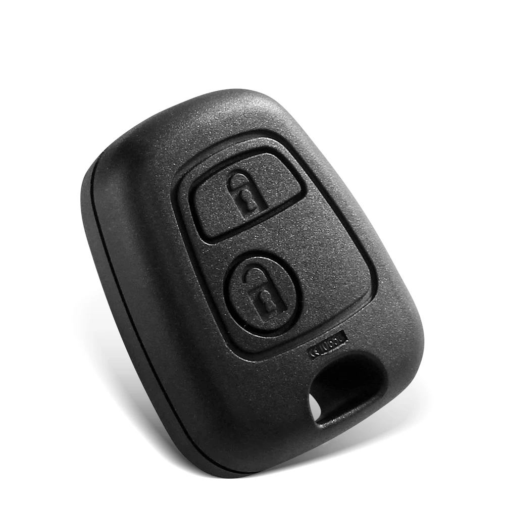 KEYYOU For Peugeot 107 206 207 306 407 For Toyota For Citroen C1 C2 C3 Remote Fob 2 Buttons Case No Logo Replacement Key Shell