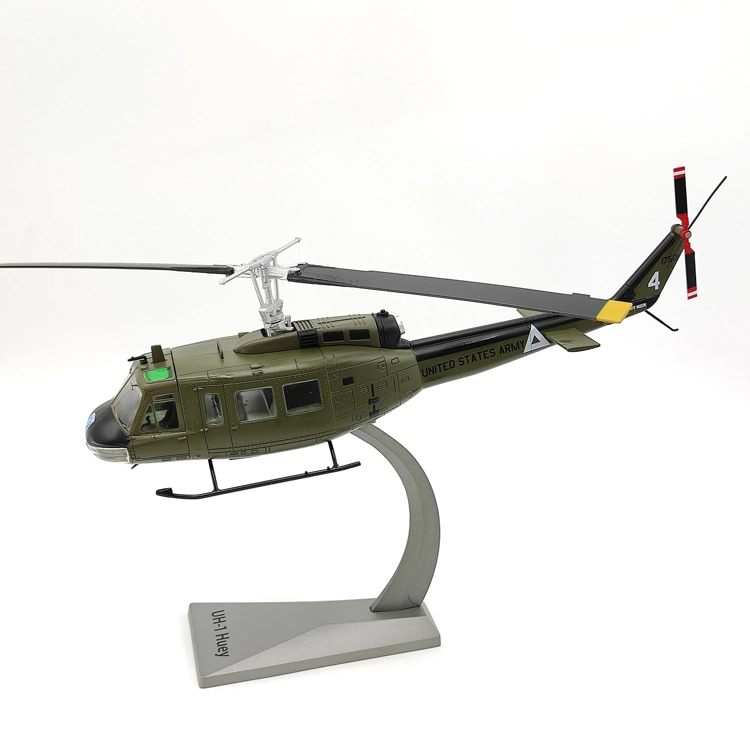 Diecast AF1 1/48 escala American UH-1 Huey helicóptero aleación avión modelo coleccionable juguete para regalo exhibición de recuerdo