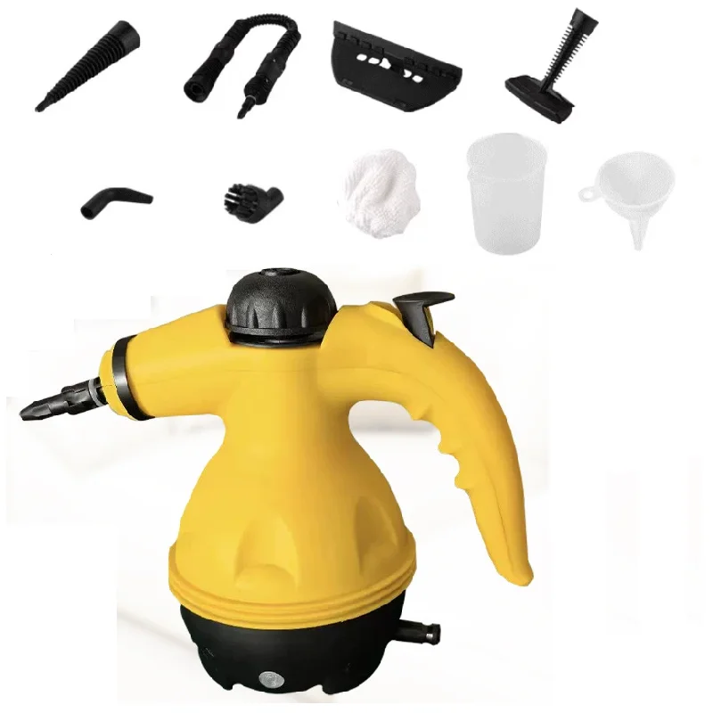 A78E-EU Plug Steam Cleaner, Handheld For Home, 9-Piece Kit With Automatic Steam Switch, Steamer For Kitchen