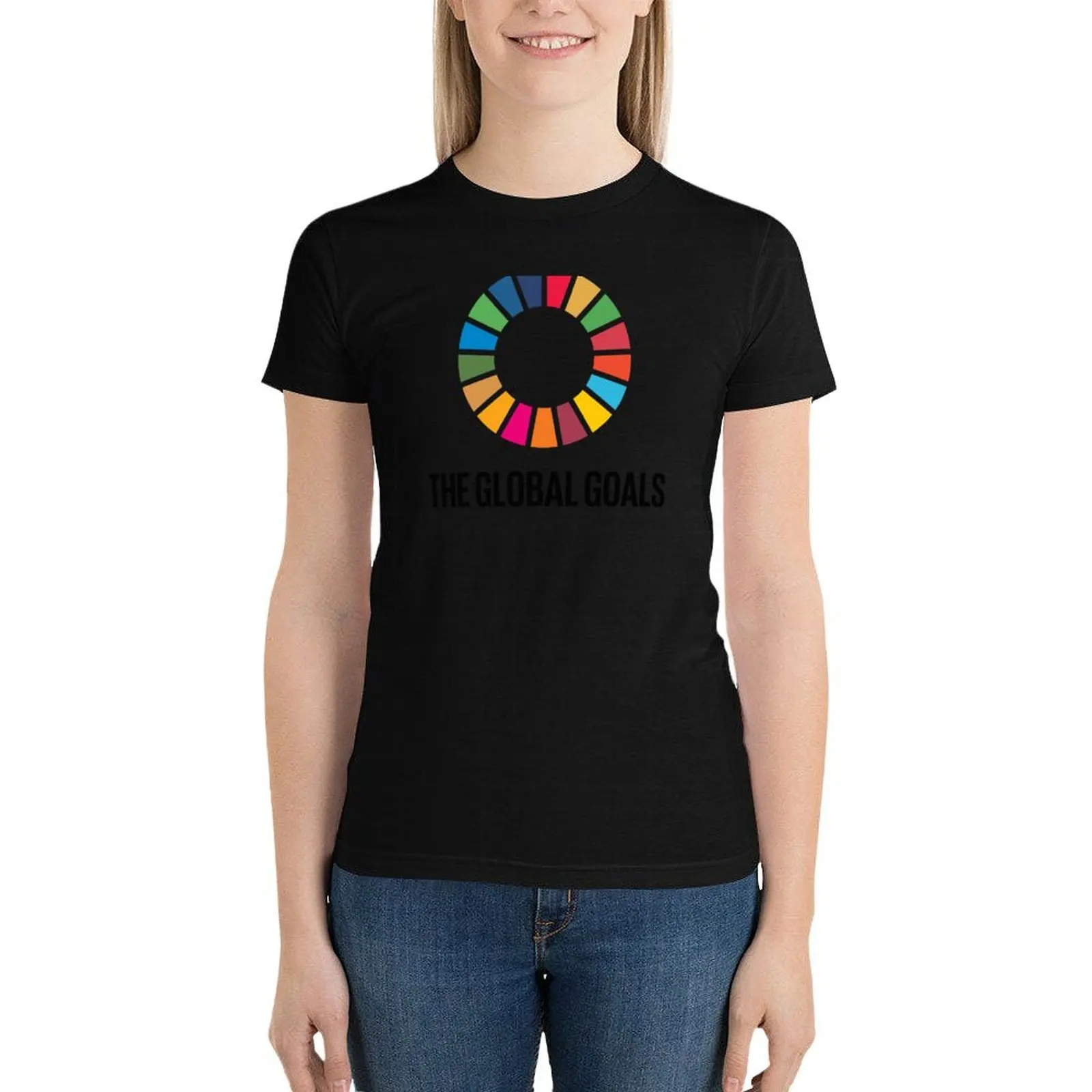 UN SDGs Logo | The GlobalGoals for Sustainable Development T-Shirt vintage clothes graphics aesthetic clothes t shirt Women