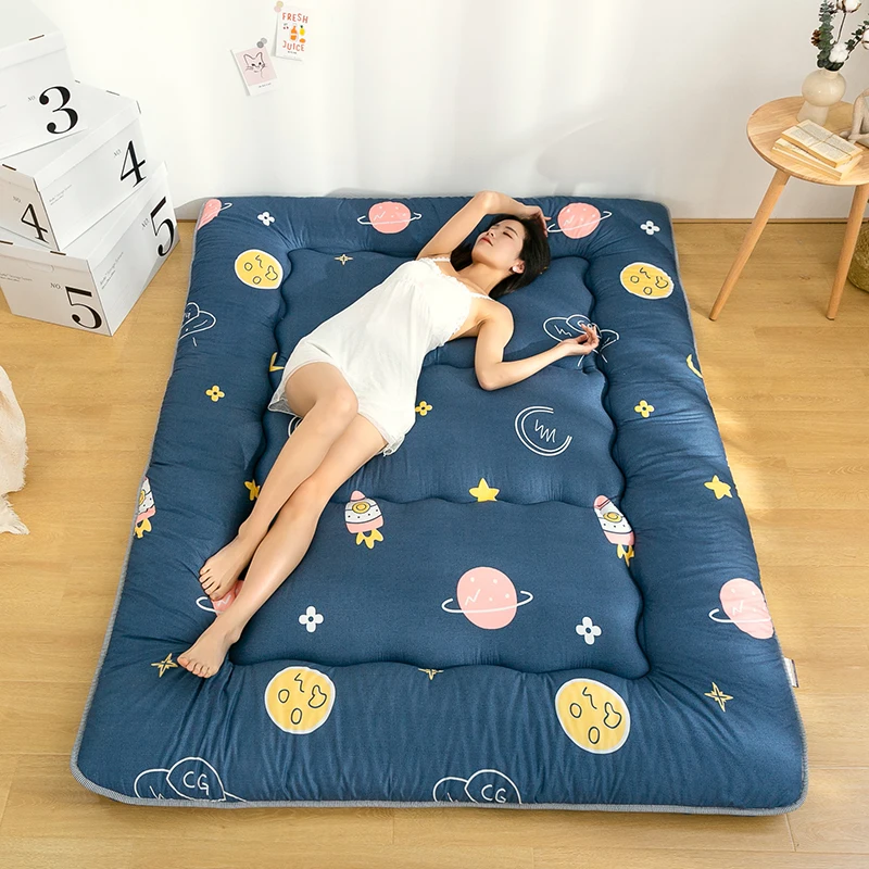 Japanse Stijl Verdikte Tatami Matras Lui Slaapkamer Vloer Artefact Opvouwbare Matten Huishoudelijke Bed Matras Vloer Slapen Pad