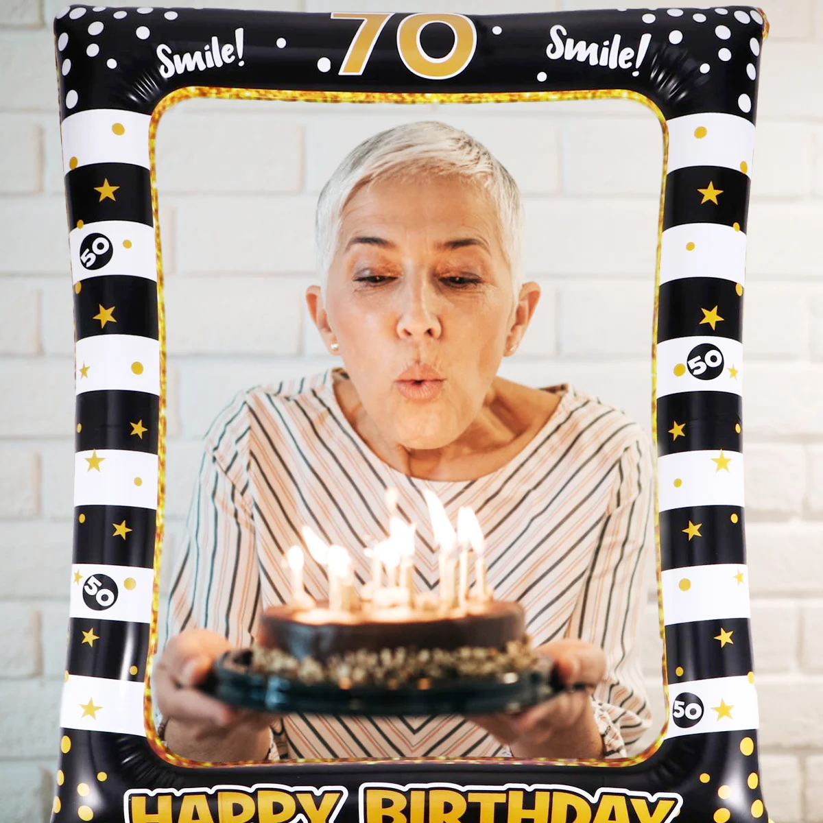 1шт надувная фоторамка для дня рождения, легкие аксессуары для фестивалей