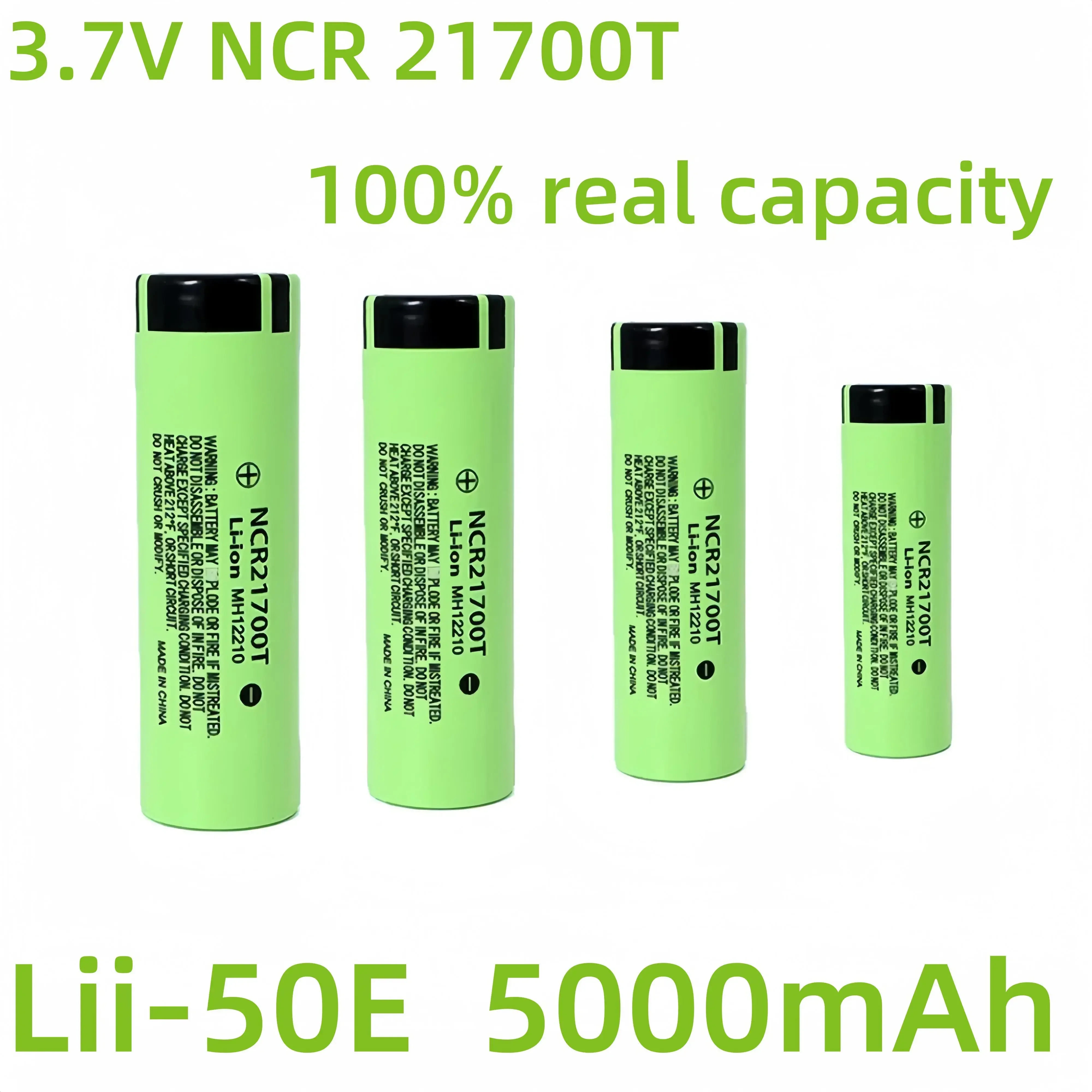 

2-60pcs Lii-50E 21700 5000mah Rechargeable Battery 3.7V 5C discharge High Power batteries For High-power Appliances