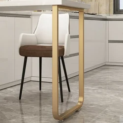 Light Luxury Iron Art Metal Paint Bar Leg Support Hanging Desk Foot Accessories Island Table Support Leg Dressing Table Foot