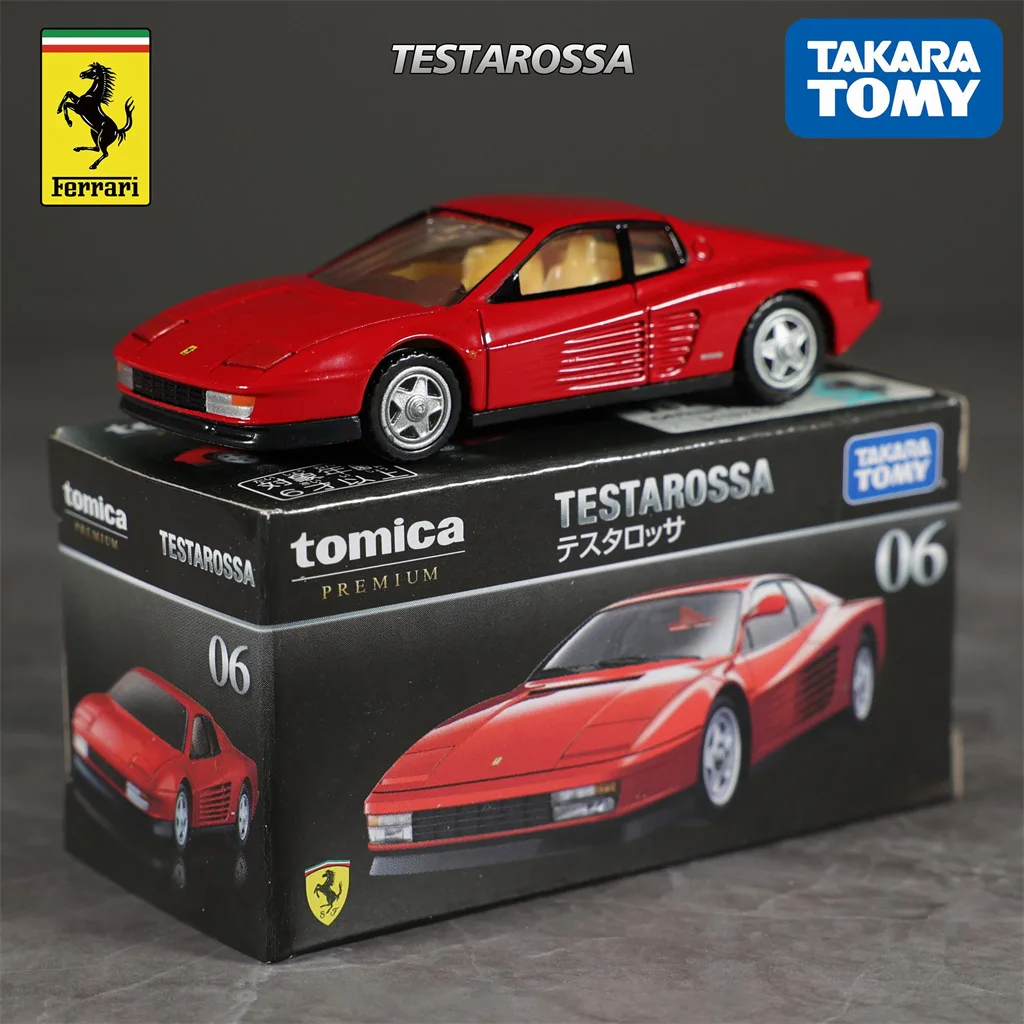 Takara Tomy Ferrari TESTAROSSA Legering auto Diecasts & Toy Vehicles Automodel Miniatuurschaalmodelauto voor kinderen Uitverkocht