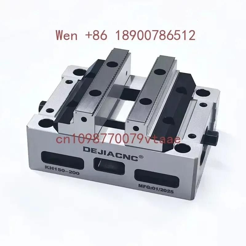 KH150-200 Manual 5th Axis Self-Centering CNC Vise Universal Woodworking & Multi-Axis Milling Vice
