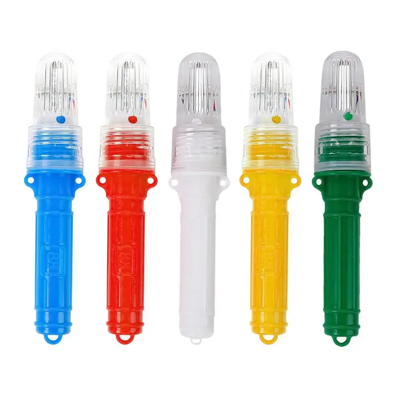 Marine Flares for Boats LED Buoy Fish Luring Light Day/Night Flare Signal Light Waterproof Light-Controlled Fish Luring Tool