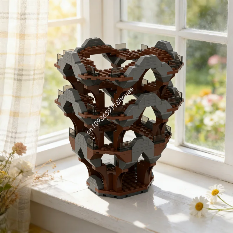 

695 деталей MOC Модульный набор «Городской пейзаж: Корабль Нью-Йорк» — конструктор, архитектурная модель, DIY, креативный подарок на Рождество