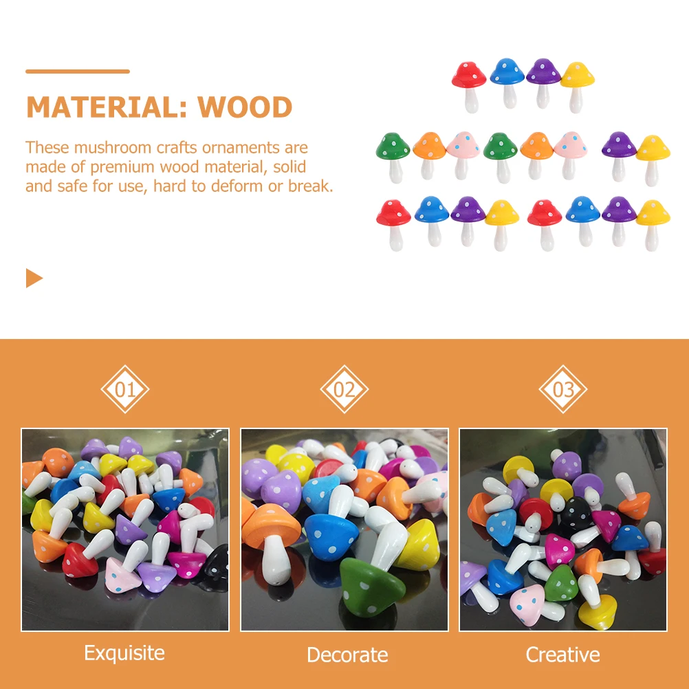 

20pcs Mushroom Ornaments Mini Garden Decor Birthday Party Accessories Home Mushroom Stuff Office Statue Sculpture