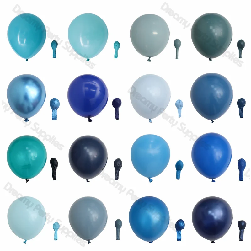 5/10/12/18inch Blue Stitch Graduation Birthday Party Balloons Baptism Boys Baby Shower Wedding Christening Gender Reveal Decor