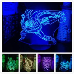 Berserk Guts 3D Acrylic Led Lamp Anime Illusion Night Light Colorful USB Table Lamp For Kids Bedroom Decor Lamparas Manga Gifts