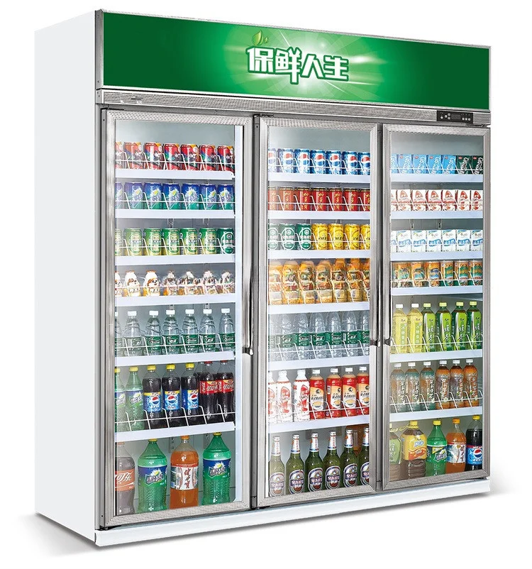 Snowland Glass Door Display Refrigerator Display Fridge For Soft Drink