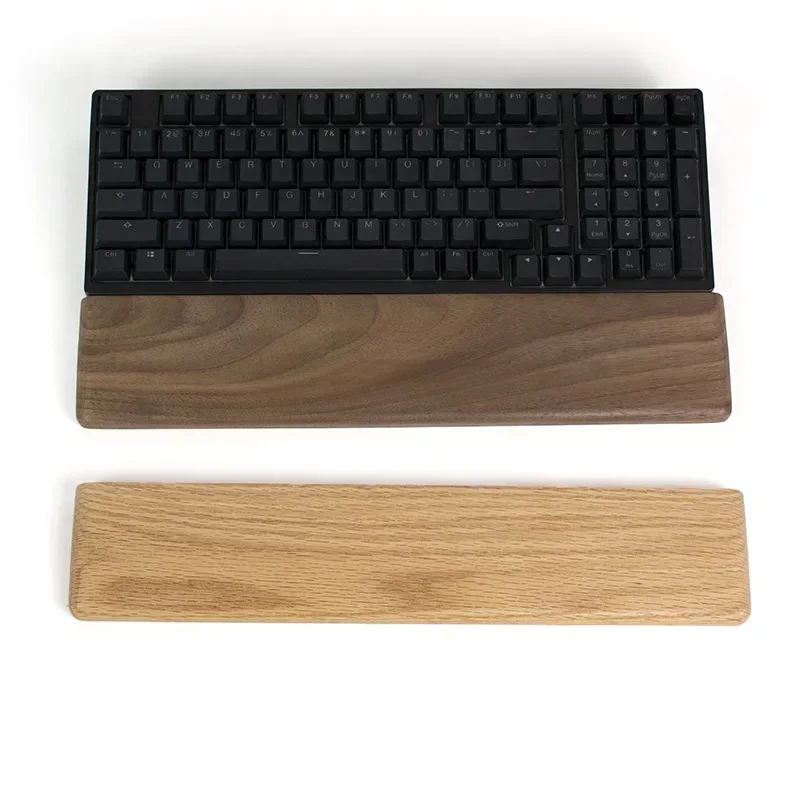 カスタマイズされたウォールナットウッドのリストレストキーボード