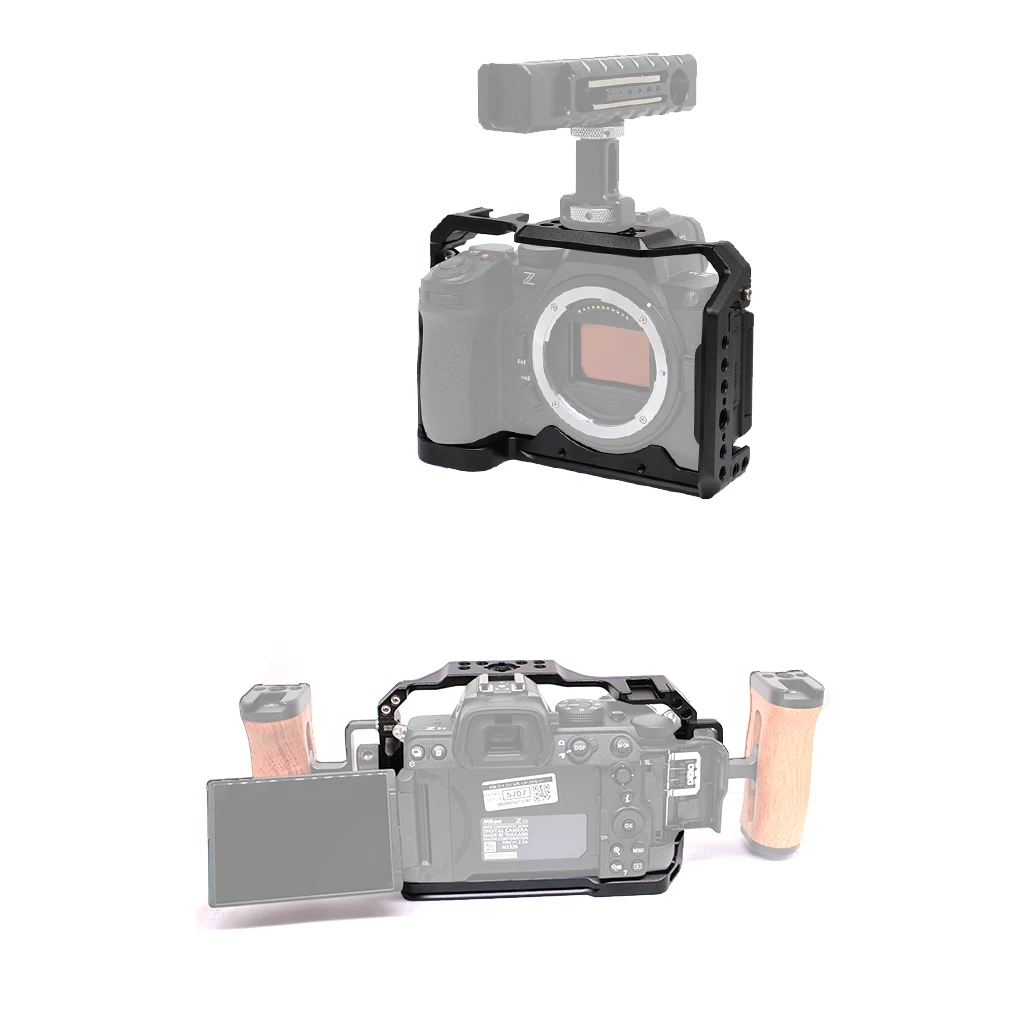 Kamerakäfig für Nikon ZR Z5/Z6/Z7/Z6II/Z7II Kamera-Videorig aus Aluminiumlegierung mit L-Platte zum Schutz der Kameras – Detail 3
