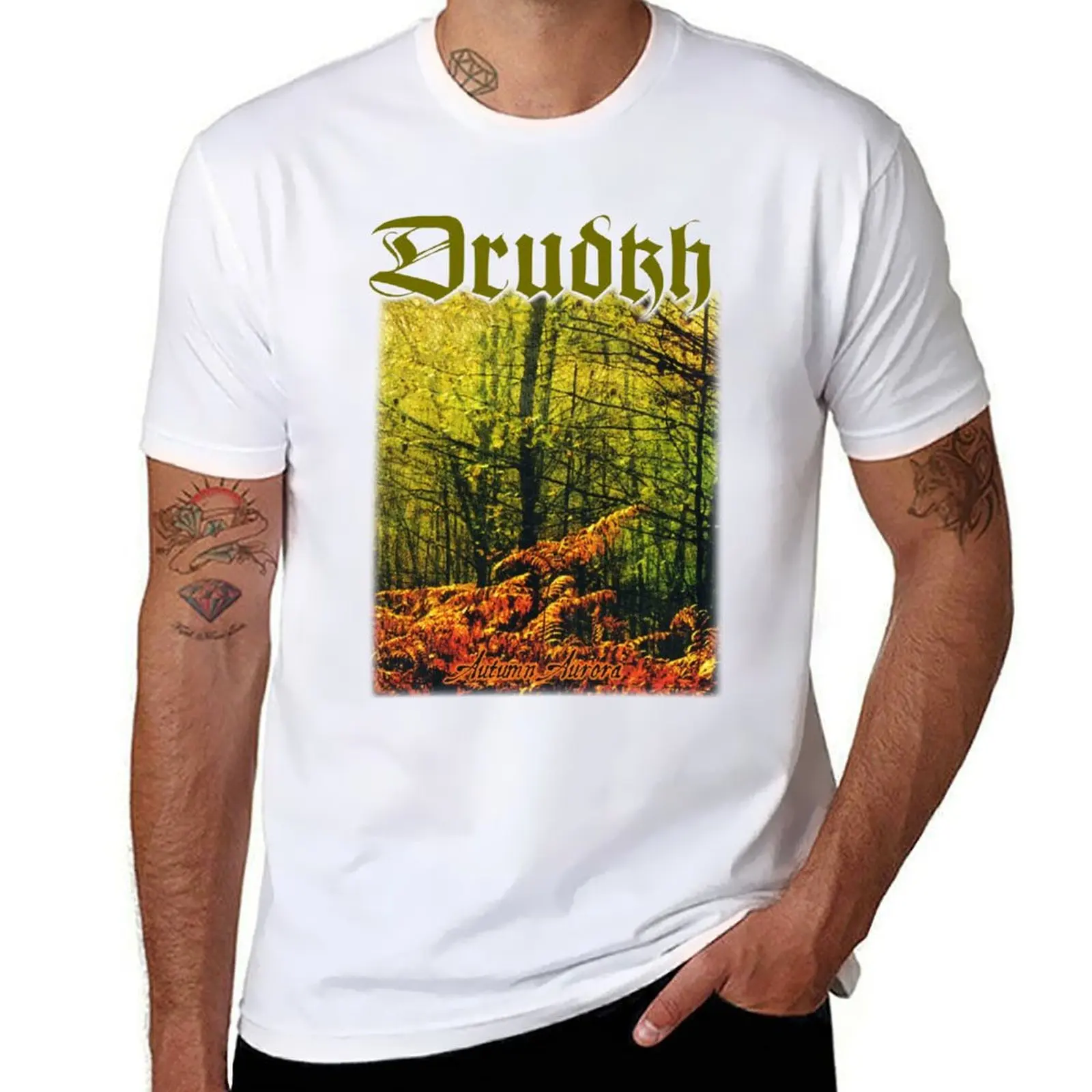 

DRUDKH - AUTUMN AURORA T-Shirt t shirts designer funny t shirts cotton T-Shirt