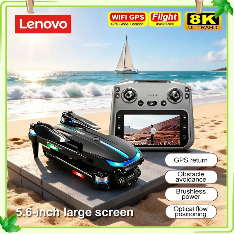 

New Lenovo RG806 Max Drone 8K HD Camera 5.6 Inch Screen RC GPS Brushless Motor Obstacle Avoidance Quadcopter