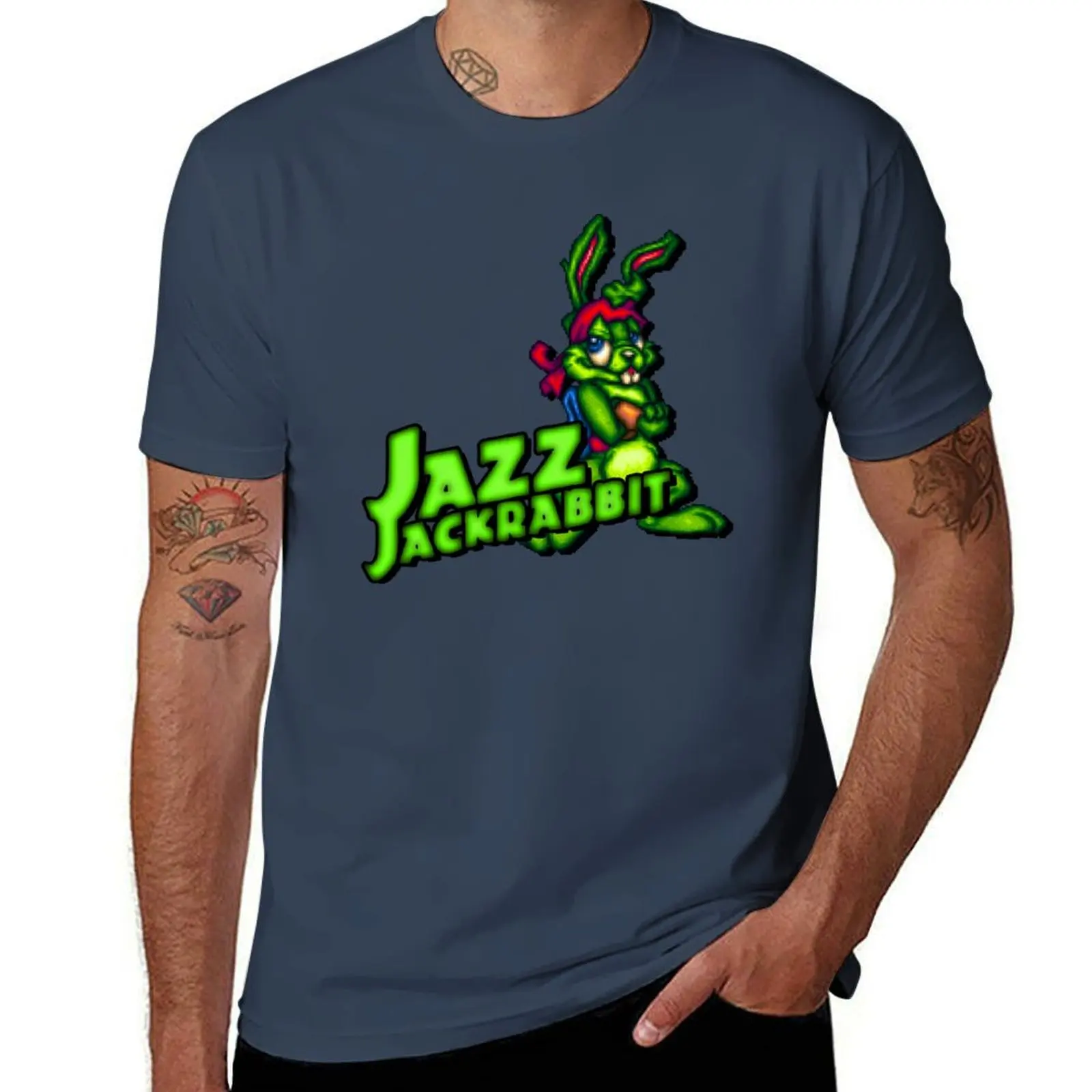 

Jazz Jackrabbit - Classic Sprite with Logo T-Shirt Comfortable Daily Wear Tee