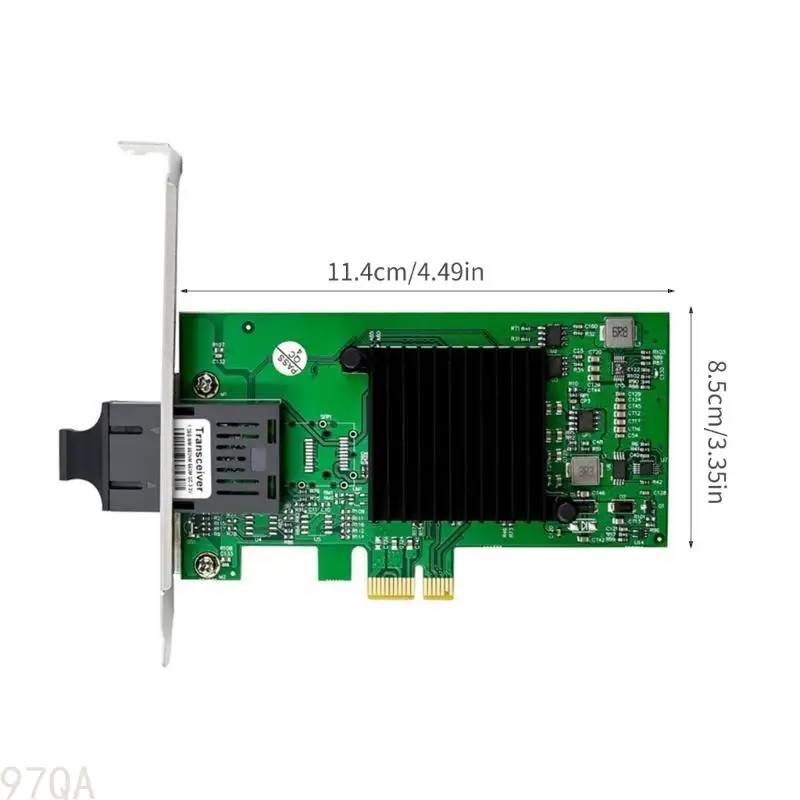 97QA Ethernet LAN การ์ดไฟเบอร์ PCIEXPRES