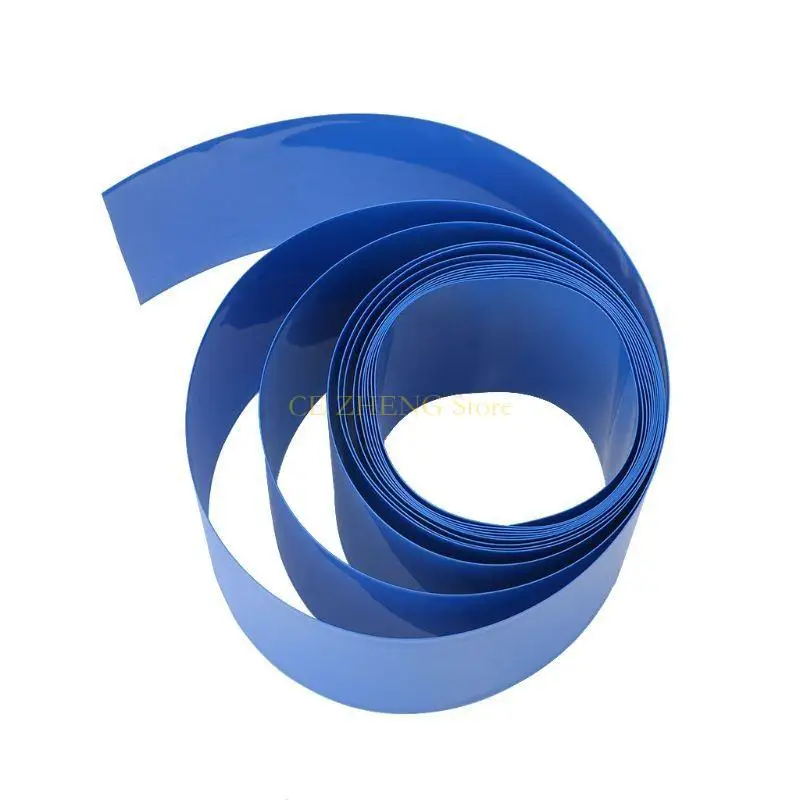 e56b 2m 18-75mm 너비 14500 18650 26650 리튬 배터리 PVC 열 수축 가능한 슬리브 포장 수축 필름 외부 케이스 피부