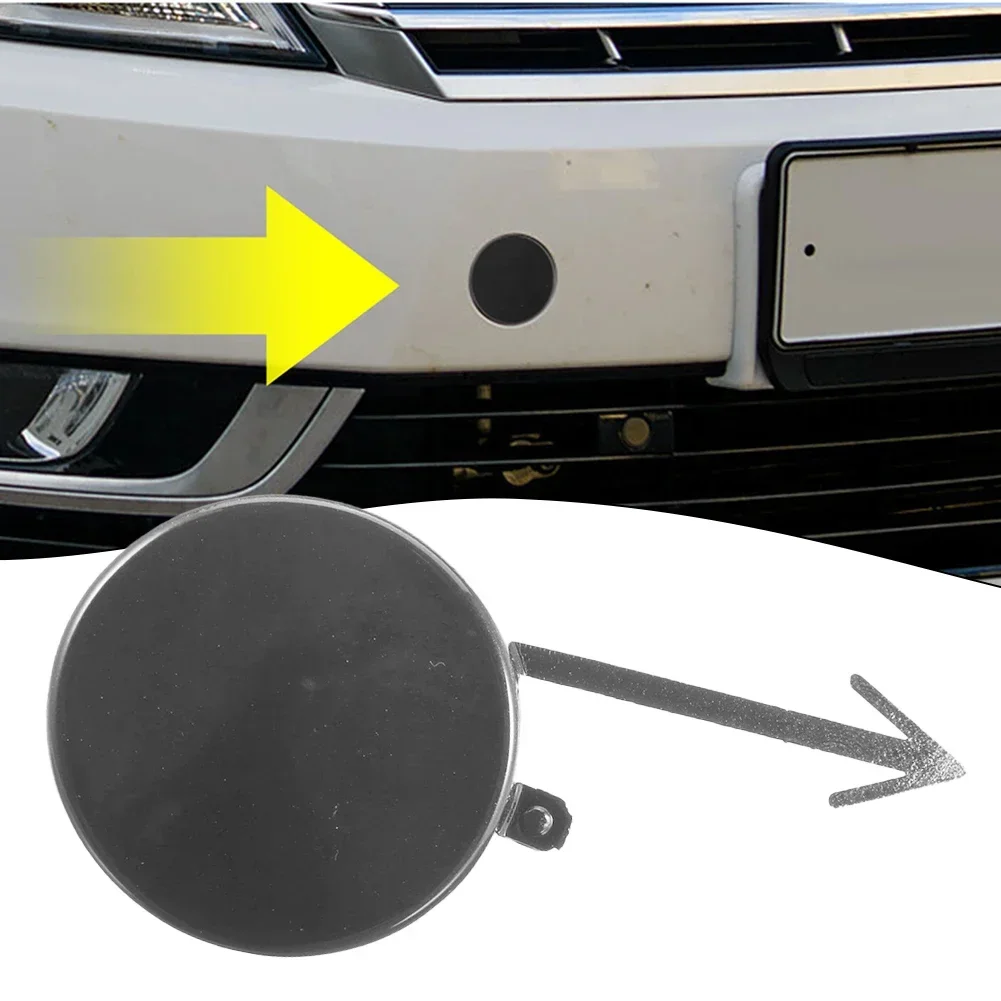 

3C8807241A Front Bumper Tow Hook Cover FOR Passat CC 2013-17 49mm Gloss Black ABS Plastic Accessories For Vehicles