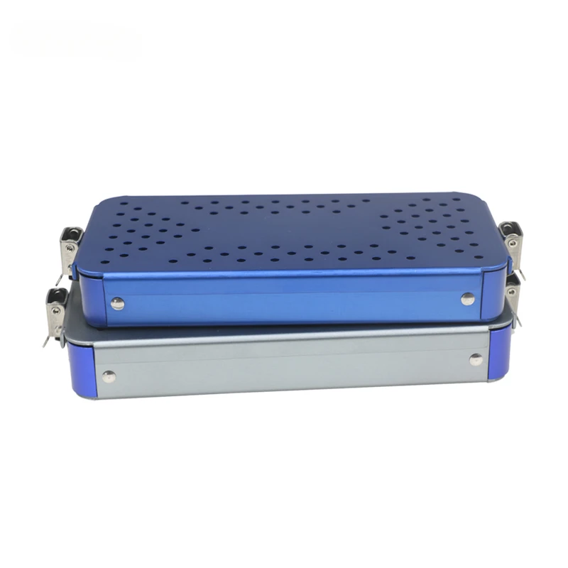 Two Type Choices Disinfections Box Sterilizations Tray Case with Silicones Pad Aluminiums Alloys