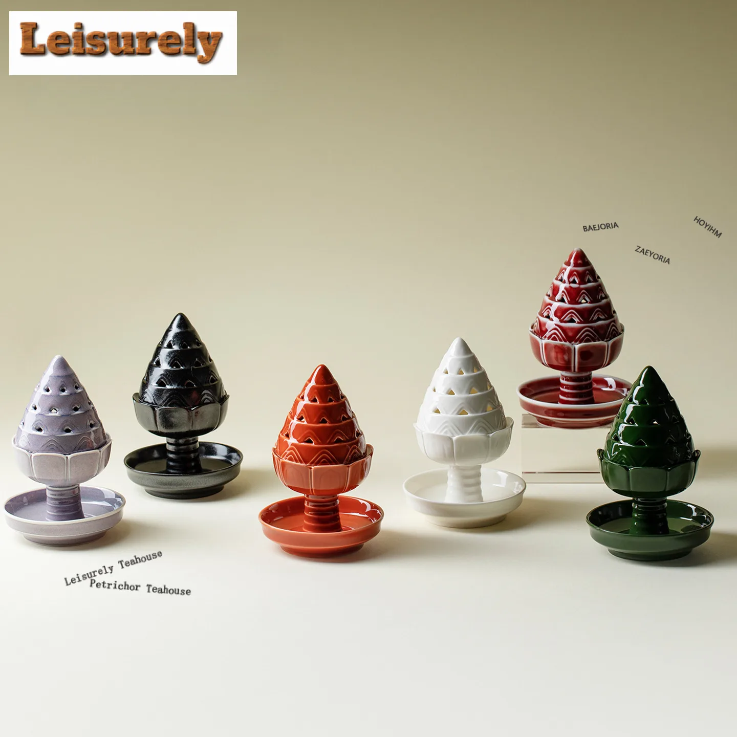 Smoke Tree Incense Holder Diffuser Incense Burners Meditation Scented Aromatic Candles Censer Chinese Tea Set Supplies Ornaments