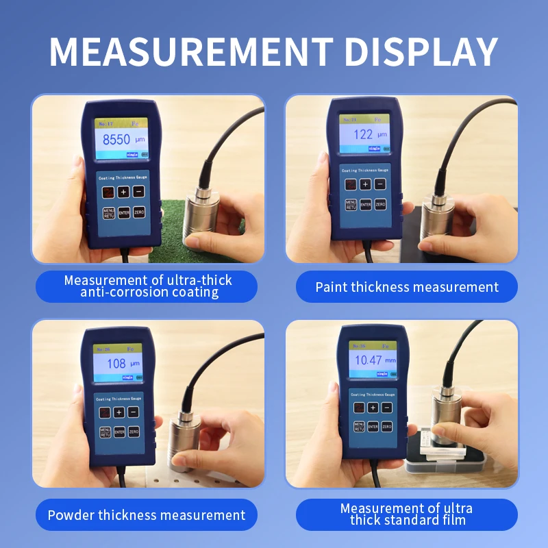 

Высокоточный тестер пластиковой краски на батарейках с ЖК-дисплеем, измеритель толщины DR13S, промышленный цифровой измеритель толщины покрытия
