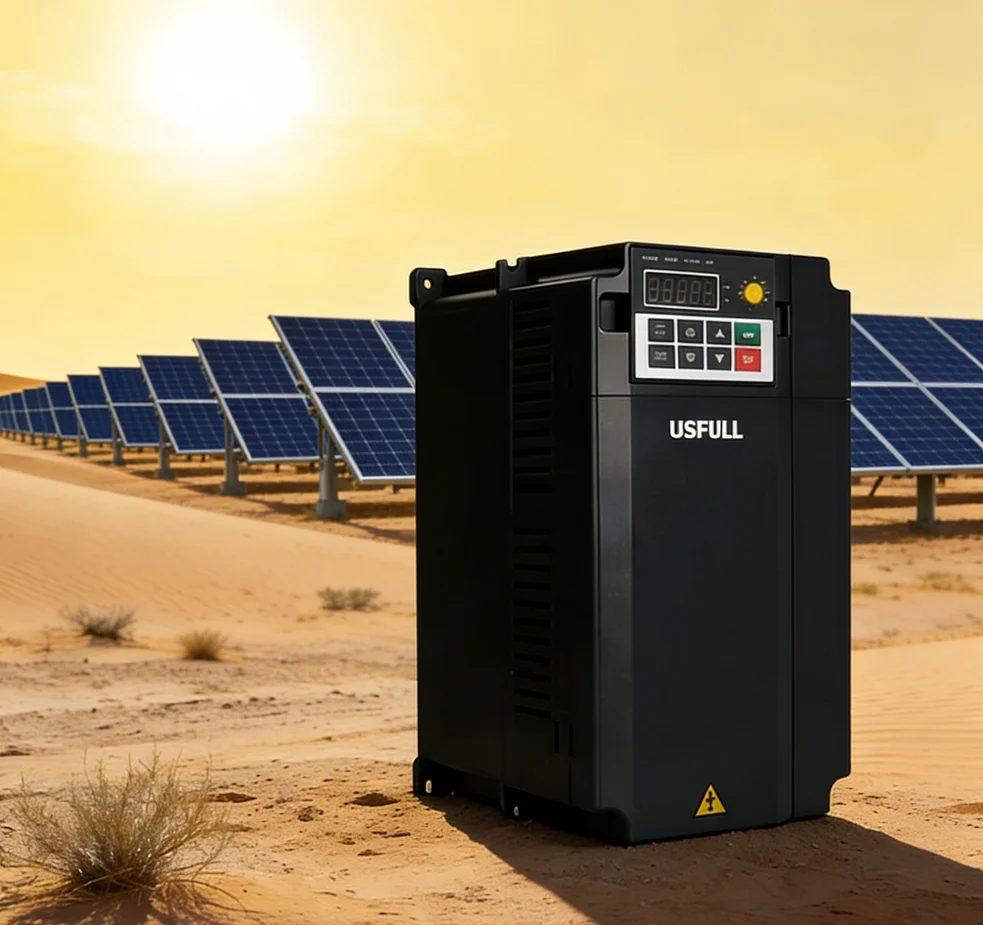 For High Efficiency 45kw 60HP MPPT 5OHZ Solar Pump System Inverter 3-Phase AC LED Display Irrigation 380V Input Energy Saving