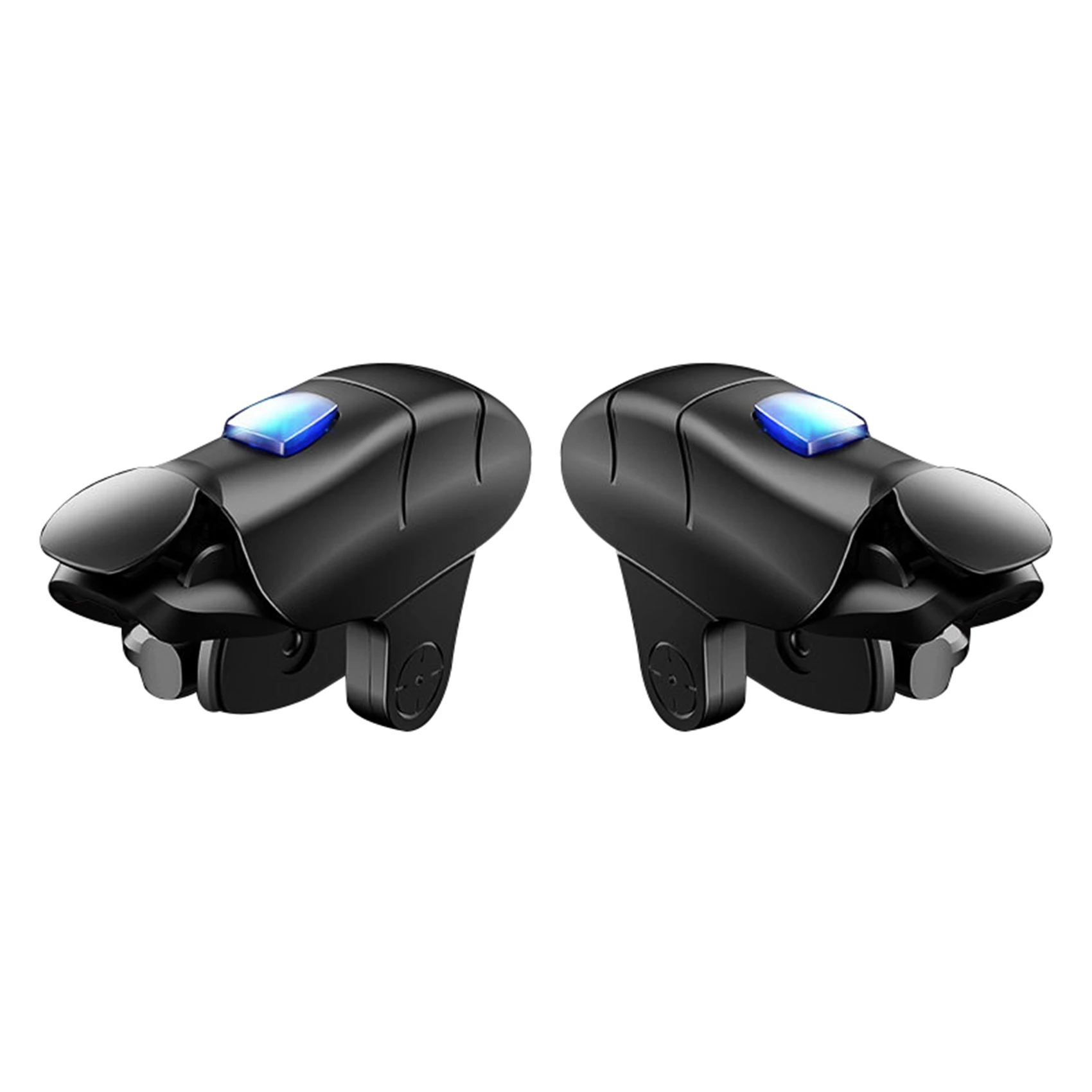 AABFK 2PCS Phone Gaming Trigger Gamepad Button for PUBG LOL L1R1 Shooter Game Controller for iPhone Android Phone(B)