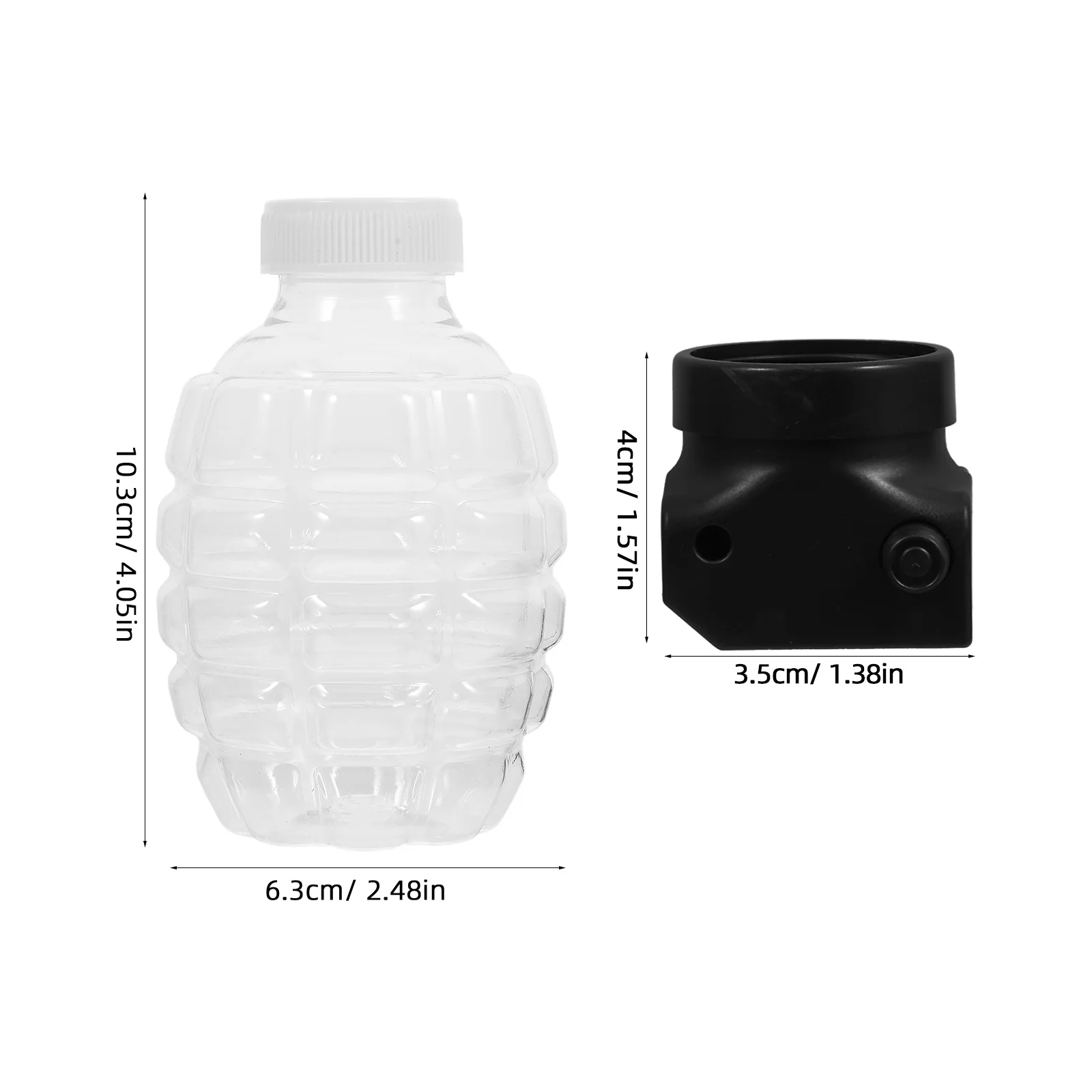 Butelka do przechowywania koralików, przezroczysta, wielokrotnego użytku, plastikowa, wytrzymała, trudna do odkształcenia, nie rozbić, wygodna do organizowania różnych przedmiotów.