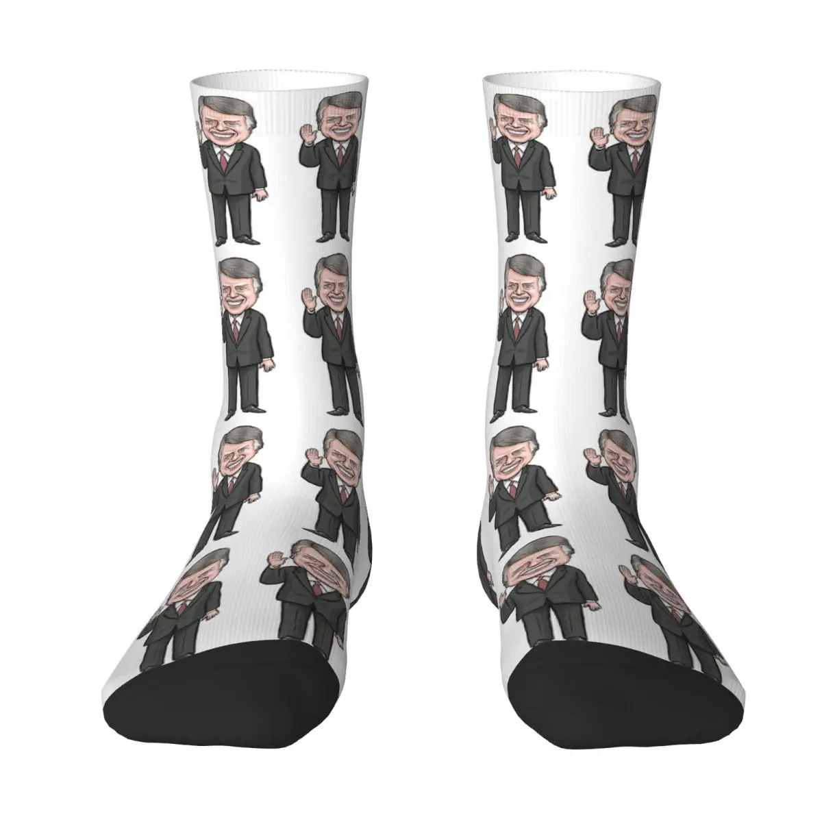 

President Jimmy Carter Socks Harajuku High Quality Stockings All Season Long Socks Accessories for Man's Woman's Gifts