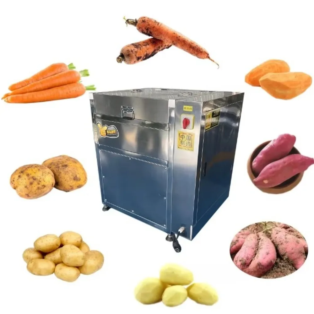 آلة تقشير الخضار والبصل التجارية، فرشاة التنظيف، شرائح الزنجبيل، آلة تنظيف وتقشير البطاطس #6