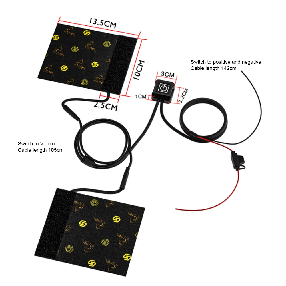 12V Motorcycles Heated Handles Grips Snowmobile ATV Handlebar Heater Warmer Kit For Snowmobile Heated Steering Wheel Universal